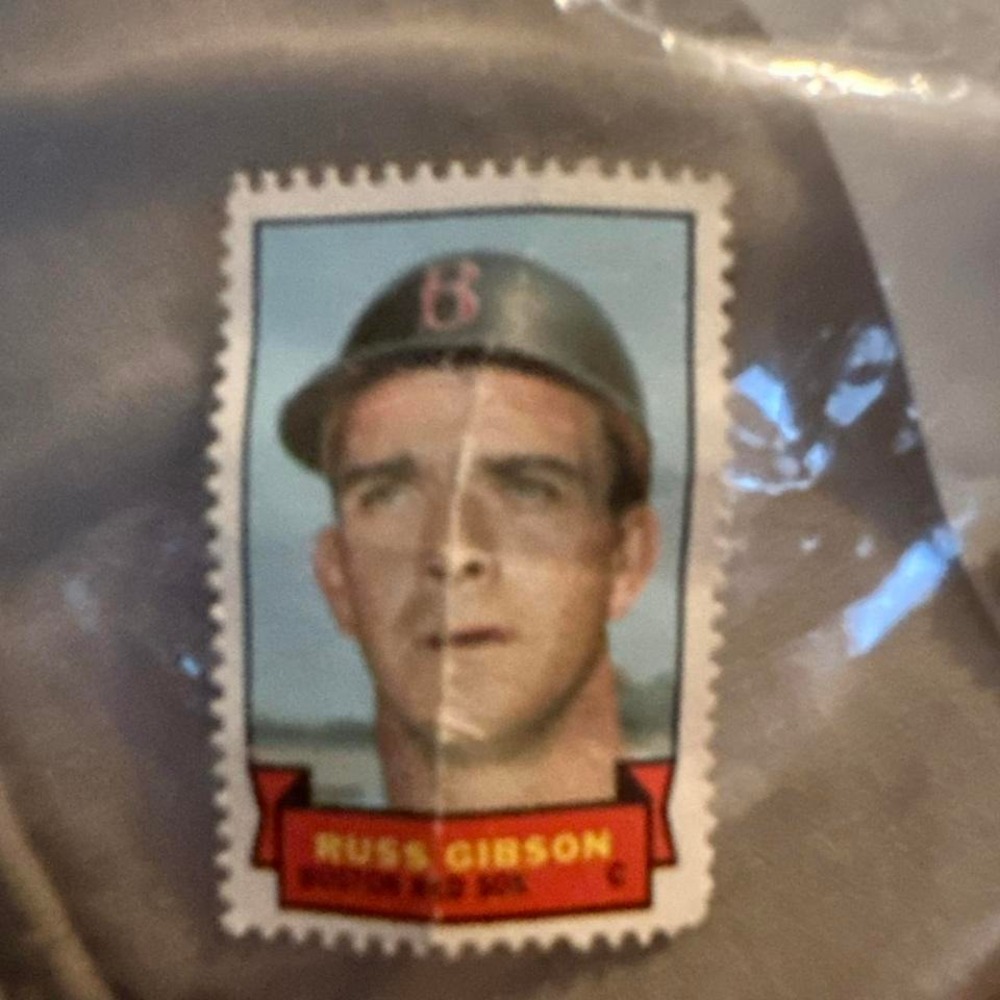 Russ Gibson Boston Red Sox 1969 Topps Single Stamp MLB Baseball